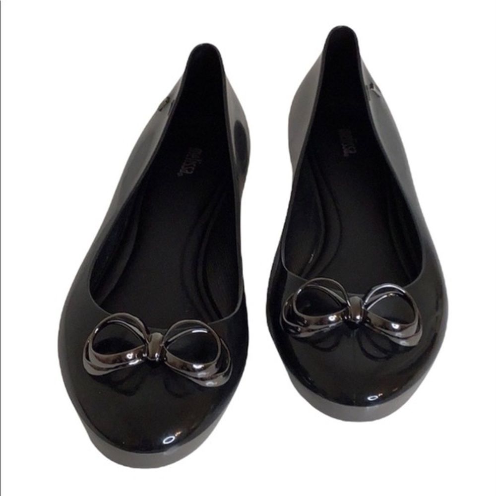 Melissa Color Feeling II black gray vegan flats 10